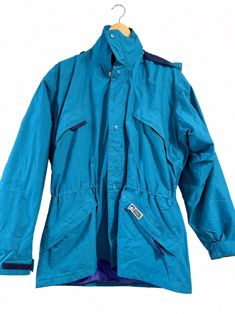 Vintage Sierra Designs GoreTex Jacket Teal with Removable Purple Fleece Large